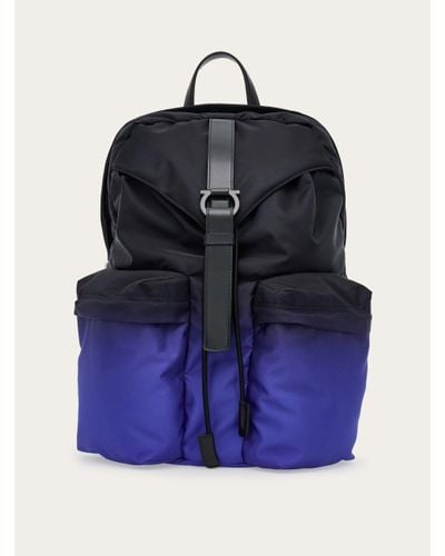 Ferragamo Dual tone backpack - Bleu