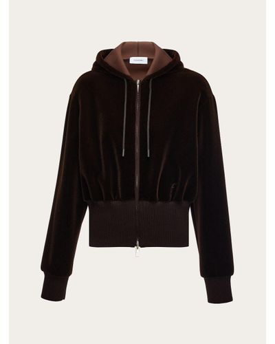 Ferragamo Velvety hoodie - Noir