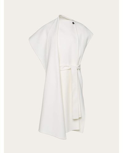 Ferragamo Women Sleeveless Coat - White