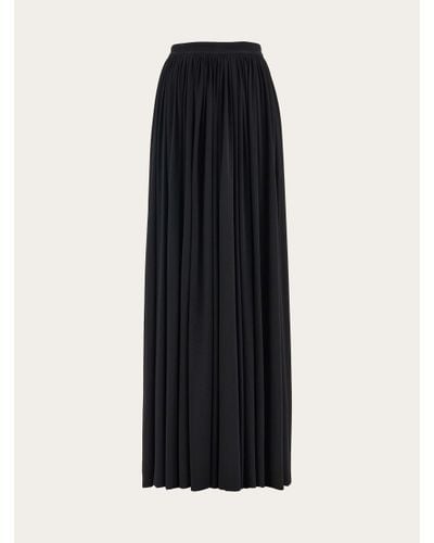Ferragamo Longline draped skirt - Noir