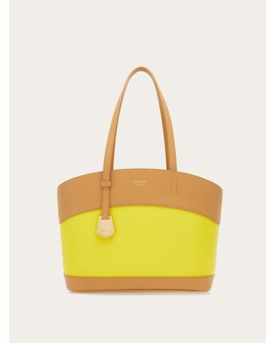 Ferragamo Women Charming Tote Bag (s) - Yellow
