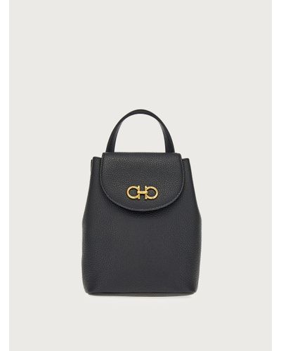 Ferragamo Gancini Mini Bag - Black