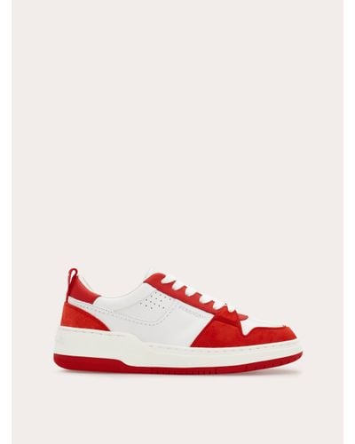 Ferragamo Damen Sneaker mit erhabenen Details - Rot