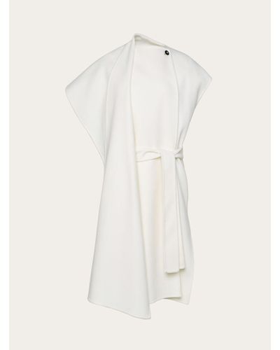 Ferragamo Sleeveless coat - Blanc
