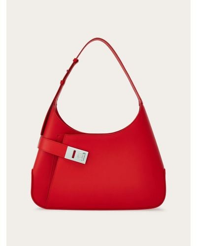 Ferragamo Hobo Shoulder Bag (l) - Red
