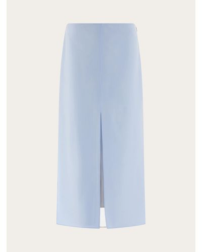 Ferragamo Layered Midi Skirt - Blue