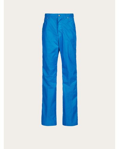 Ferragamo Nylon Sports Trousers - Blue