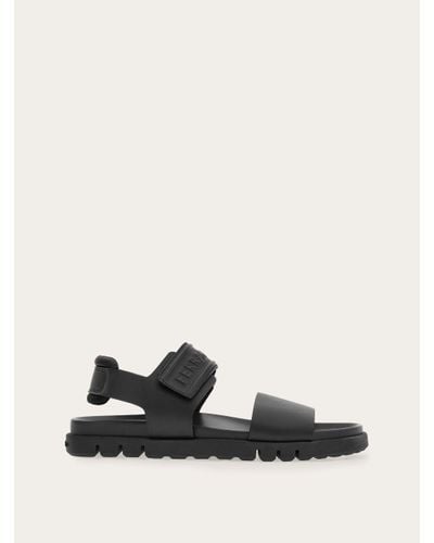 Ferragamo Double strap sandal - Noir