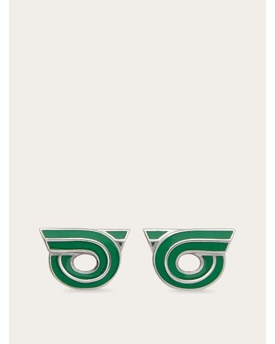 Ferragamo Women Gancini Earrings - Green