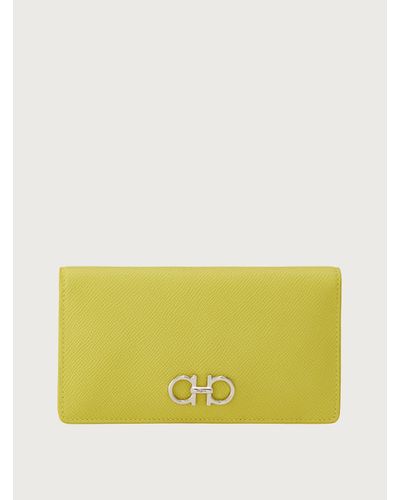 Ferragamo Gancini Continental Wallet - Yellow