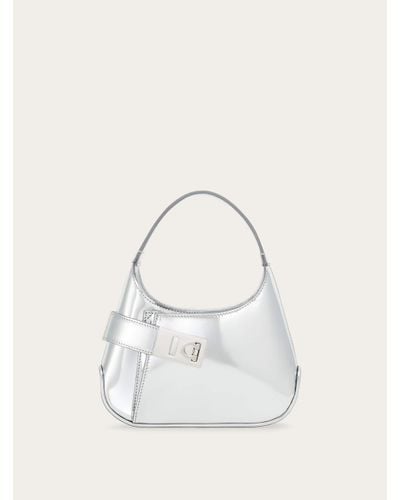 Ferragamo Donna Mini Bag Hobo - Bianco
