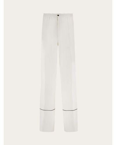 Ferragamo Pyjama Trouser - White