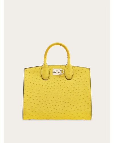 Ferragamo Women Studio Box Bag (m) - Yellow