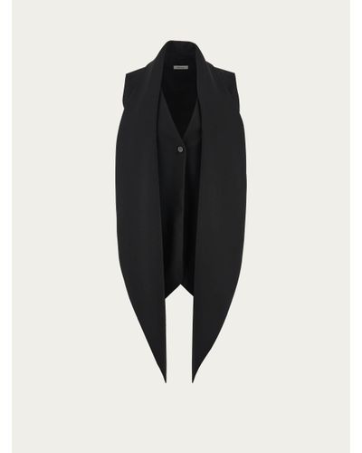 Ferragamo Waistcoat with sash - Noir