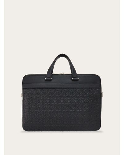 Ferragamo Borsa business Gancini - Nero