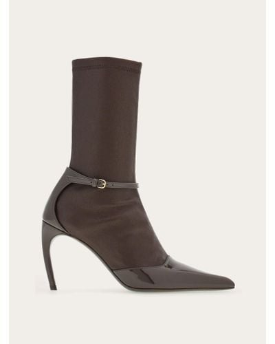 Ferragamo Pointed Ankle Boot - Brown