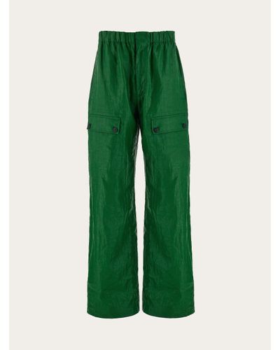 Ferragamo Pantalone con tasconi - Verde