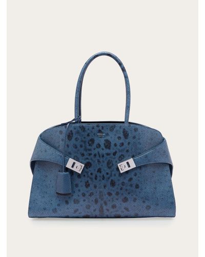 Ferragamo Hug handbag (M) - Bleu