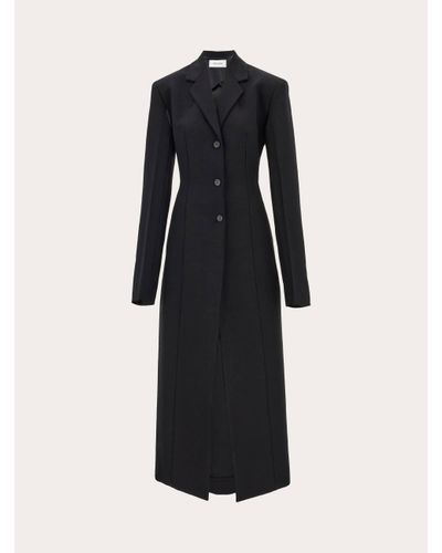 Ferragamo Women Two Way Tailored Coat - Black