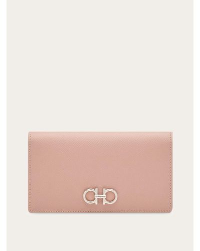 Ferragamo Gancini Continental Wallet - Pink