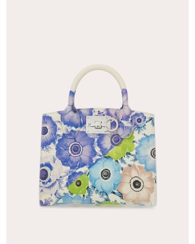 Ferragamo Femmes Studio Box Bag (S) Multicolore - Bleu