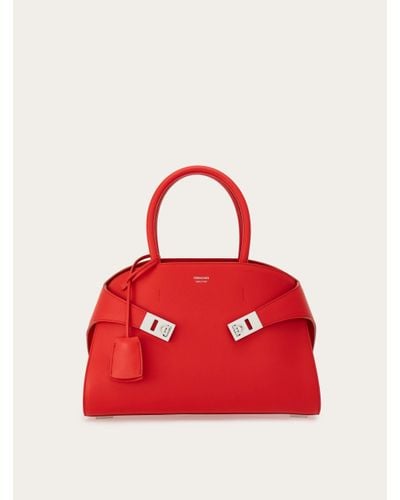 Ferragamo Damen Hug Handtasche (S) - Rot