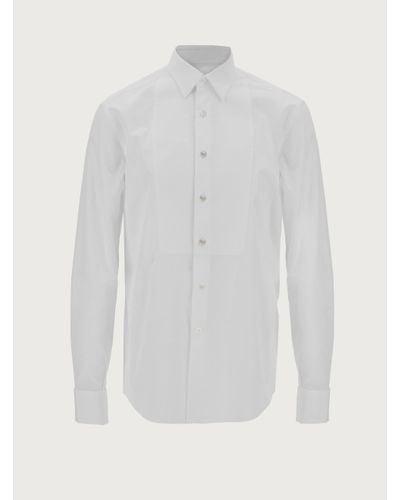 Ferragamo Tuxedo shirt - Blanc