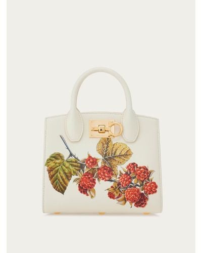 Ferragamo Femmes Studio Box Bag (S) Multicolore - Blanc