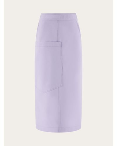 Ferragamo Midi Skirt - Purple