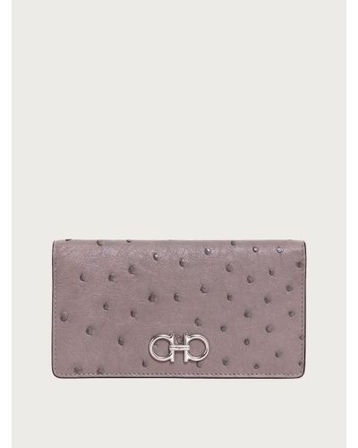 Ferragamo Women Gancini Continental Wallet - Purple