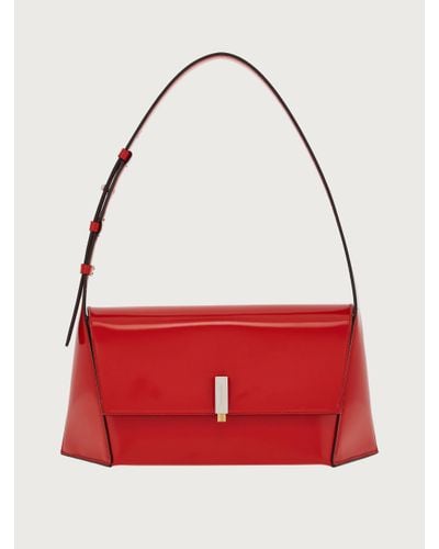 Ferragamo Geometric Shoulder Bag (m) - Red