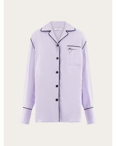Ferragamo Women Pajama Shirt - Purple