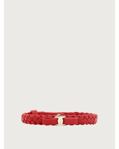 Ferragamo Women Vara Bow Adjustable Bracelet - Red