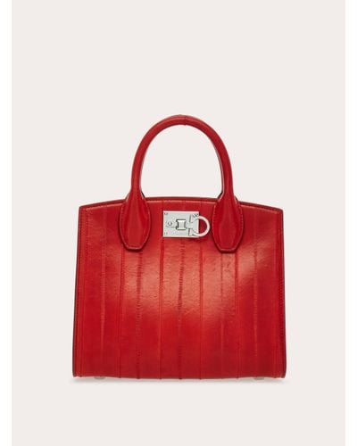 Ferragamo Studio Box Bag (s) - Red