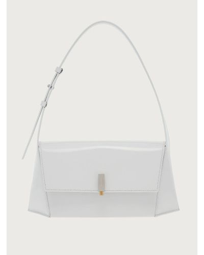 Ferragamo Geometric Shoulder Bag (m) - White