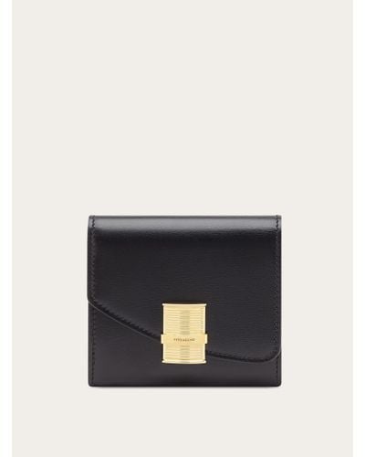 Ferragamo Leather Wallet From , - Black