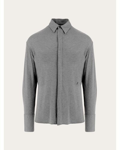 Ferragamo Jersey Shirt - Grey
