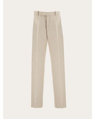 Ferragamo Tailored Trousers - Natural