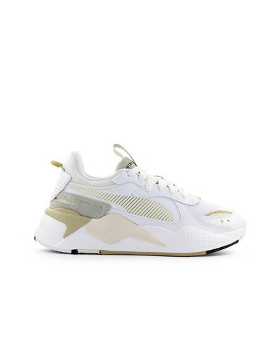 PUMA Neoprene Rs-x Mono Metal White Gold Sneaker - Lyst