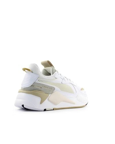 PUMA Neoprene Rs-x Mono Metal White Gold Sneaker - Lyst