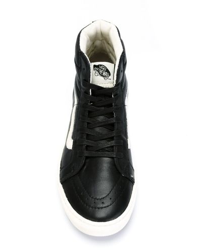 leather high top vans