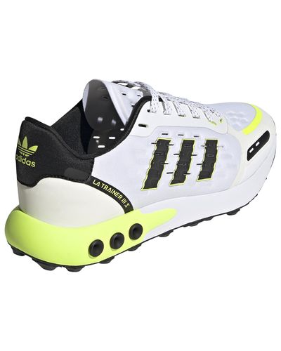 adidas Originals La Trainer Iii in White/Black/Yellow (White) for Men - Lyst