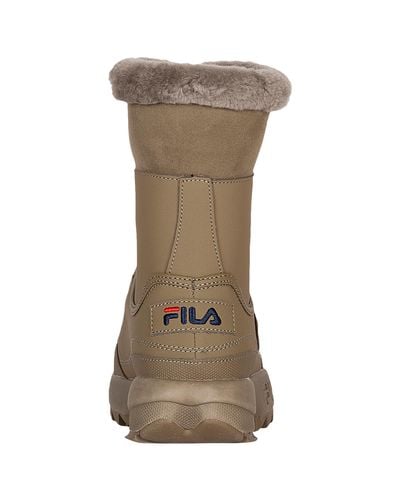 womens fila disruptor shearling athletic shoe