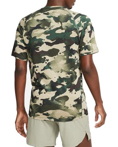 Nike Pro Camo T-shirt in Green for Men 
