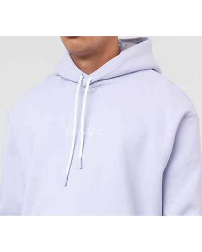 nike men's sportswear club fleece hoodie lavender mist