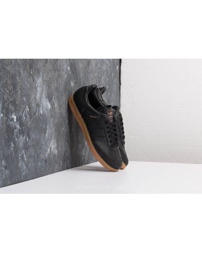 adidas Originals Leather Adidas Samba W Core Black/ Core Black/ Gum 4 - Lyst