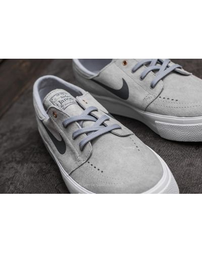 Nike Leather Sb Zoom Janoski High Tape Wolf Grey/ Dark Grey in Gray for Men  | Lyst