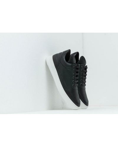 low top ripple nappa black