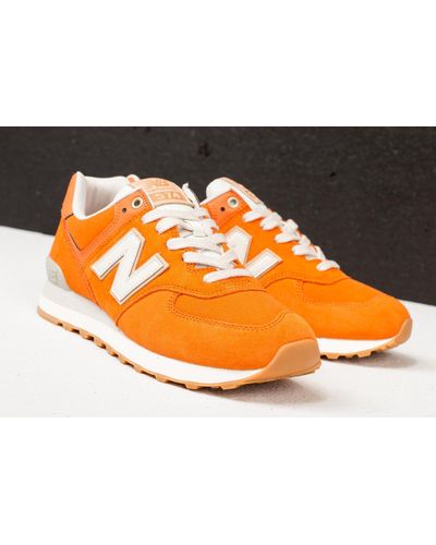 New Balance Suede 574 Burnt Orange/ Moonbeam for Men - Lyst