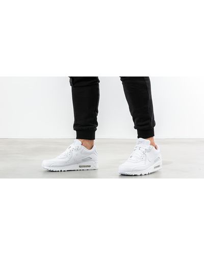 Nike Air Max 90 Leather True White/ True White for Men - Lyst